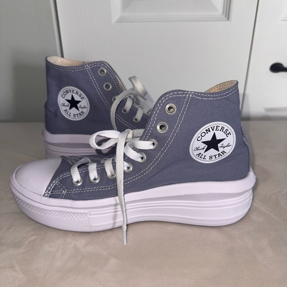 Converse Shoes - Converse All Star Move Platform Hi Sneakers (Color: Thunder Daze)
